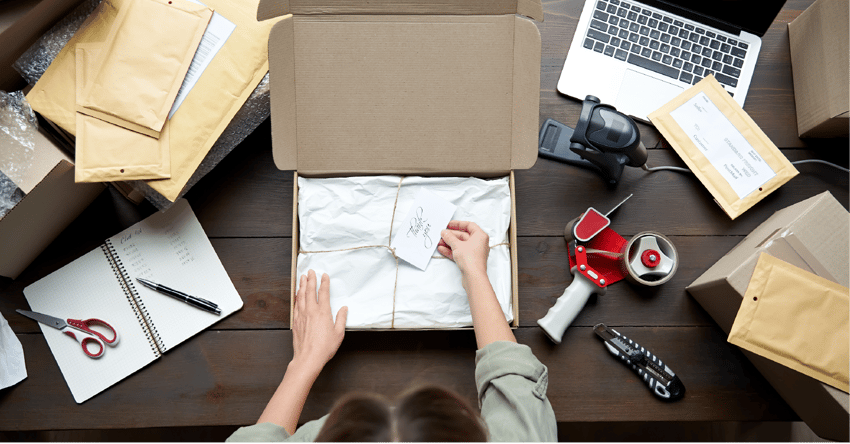 person who prepare delivery packages