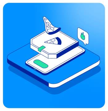 pizza box illustration