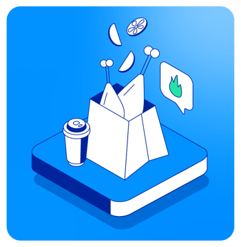 food delivery illustration